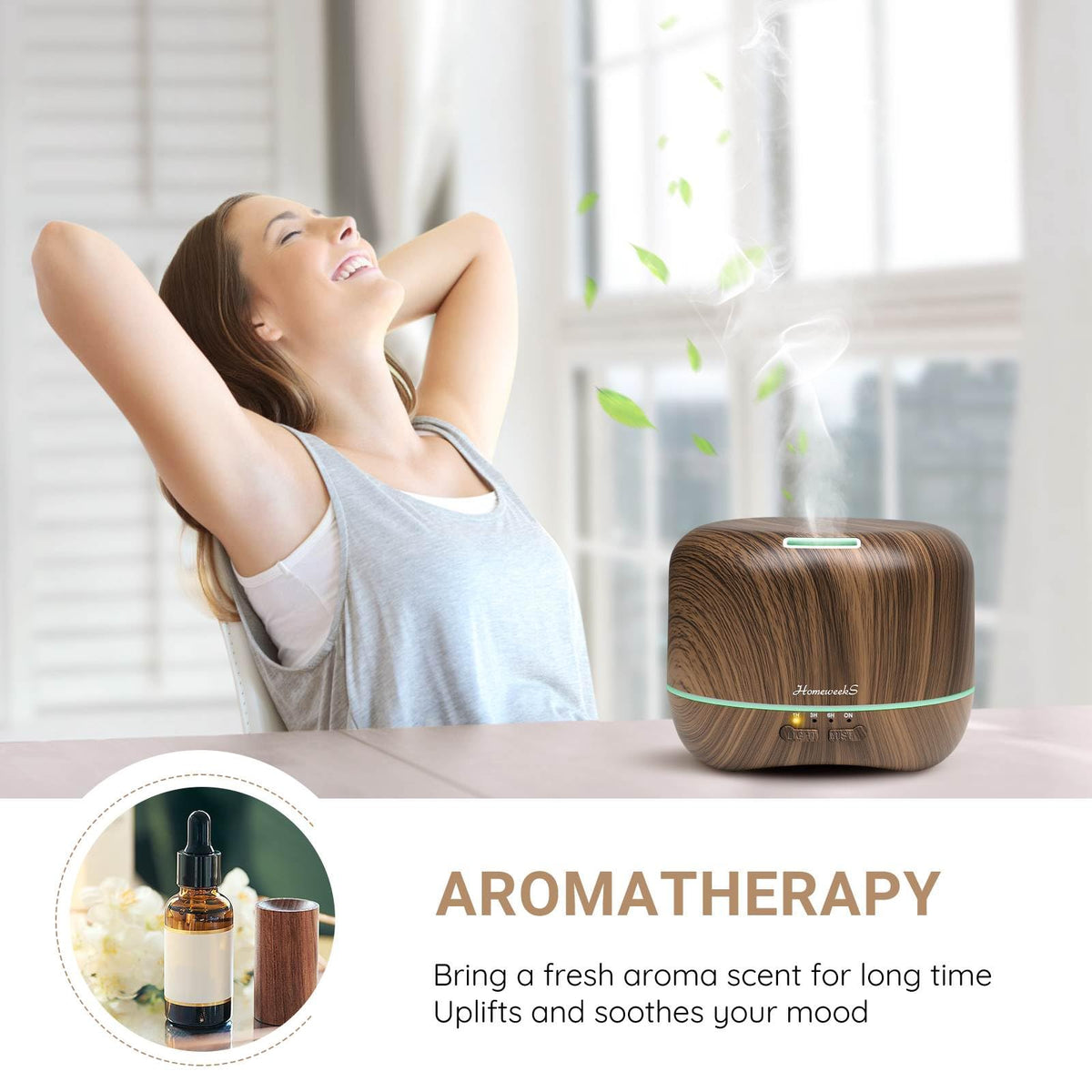 Essential Oil Diffuser for Room Aromatherapy Scent Diffuser