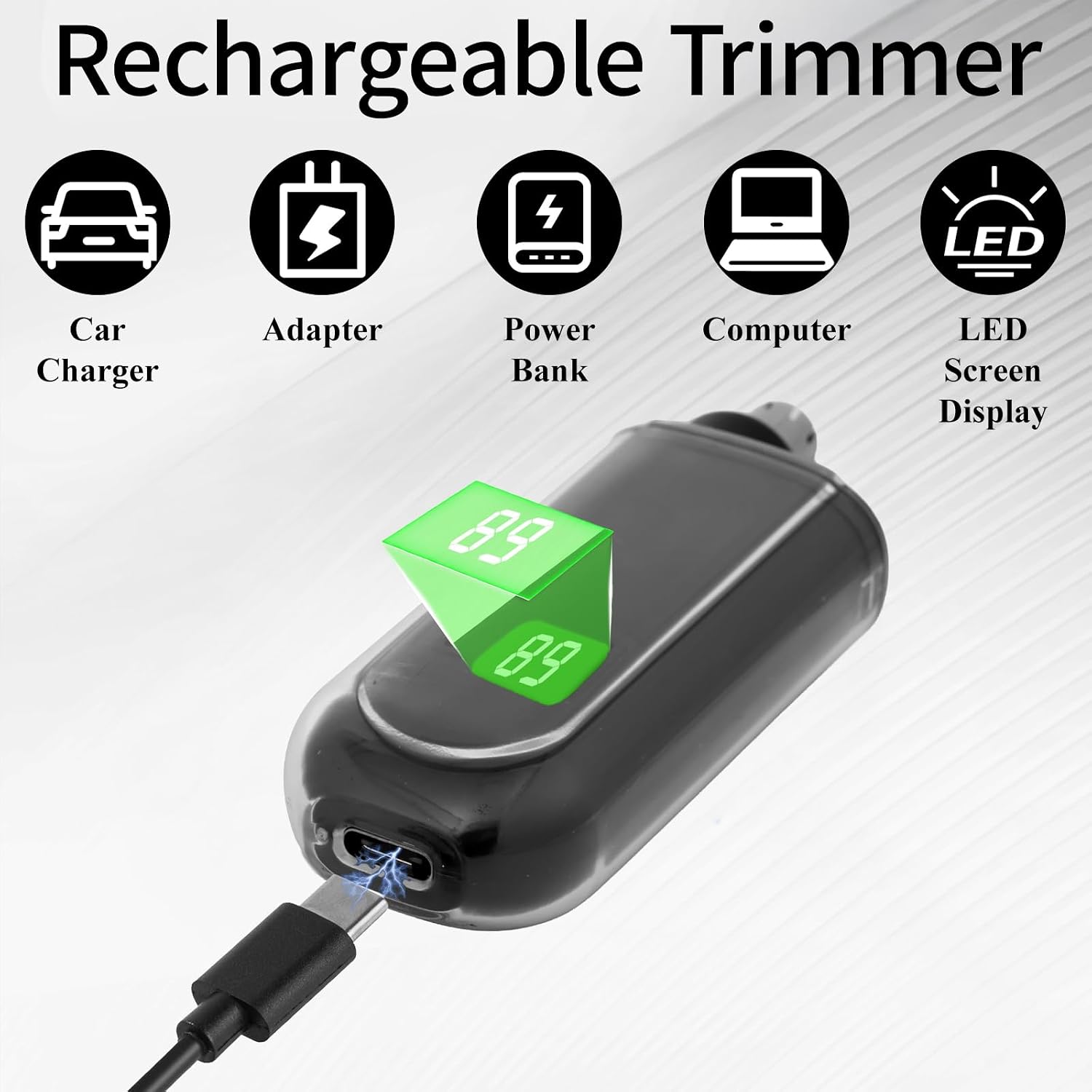 Portable LED Dsiplay Nose and Ear Trimmer Clipper for Men Women,2026 Professional Nose Hair Trimmer with Powerful