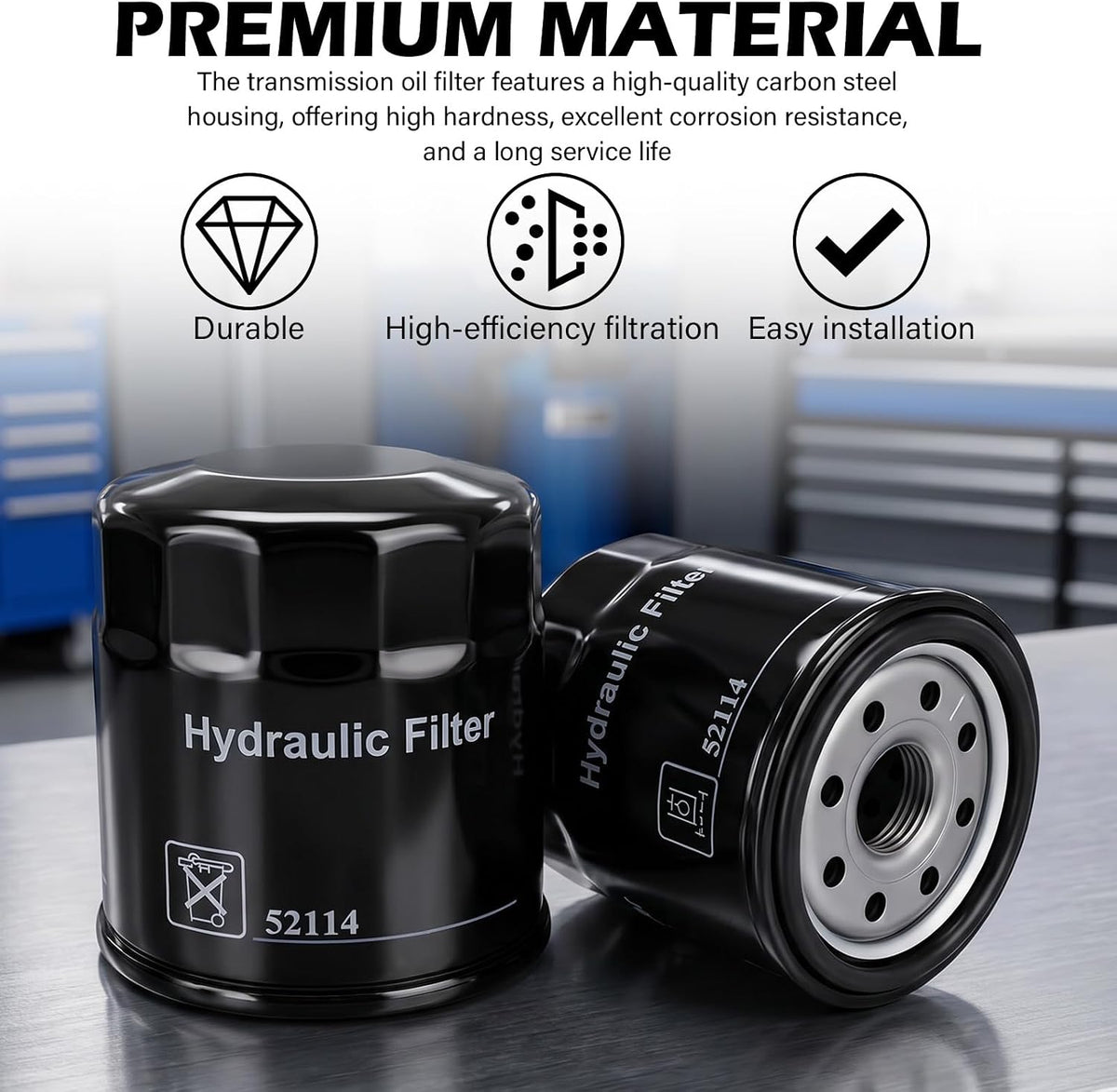 Oil Hydraulic Filter Replacement for Hydro‑Gear 52114, 2 Pack