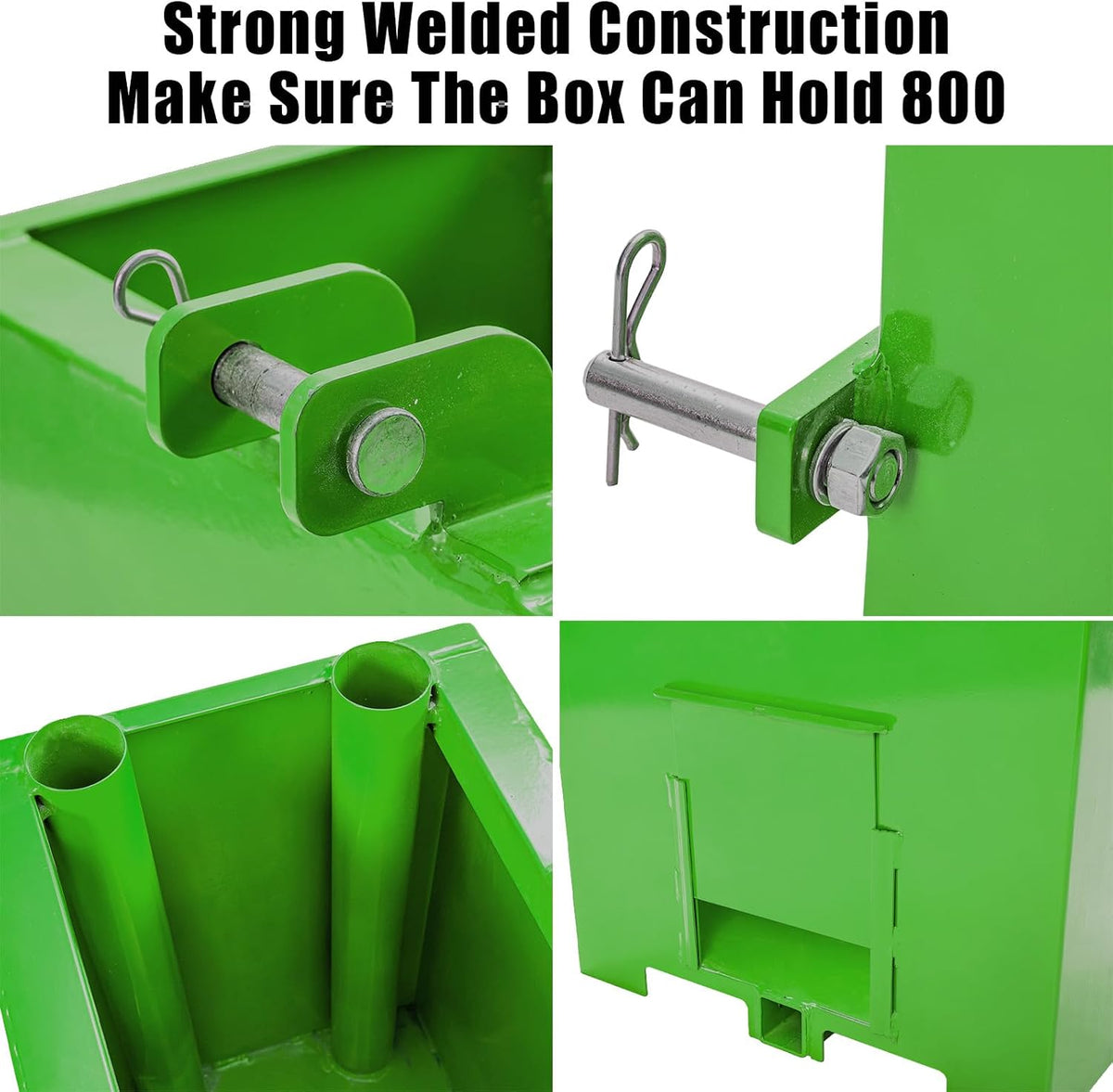 Ballast Box 3 Point Tractor, 800lbs Capacity Ballast Box 3 Point Category 1, Tractor Ballast Box for 2'' Hitch