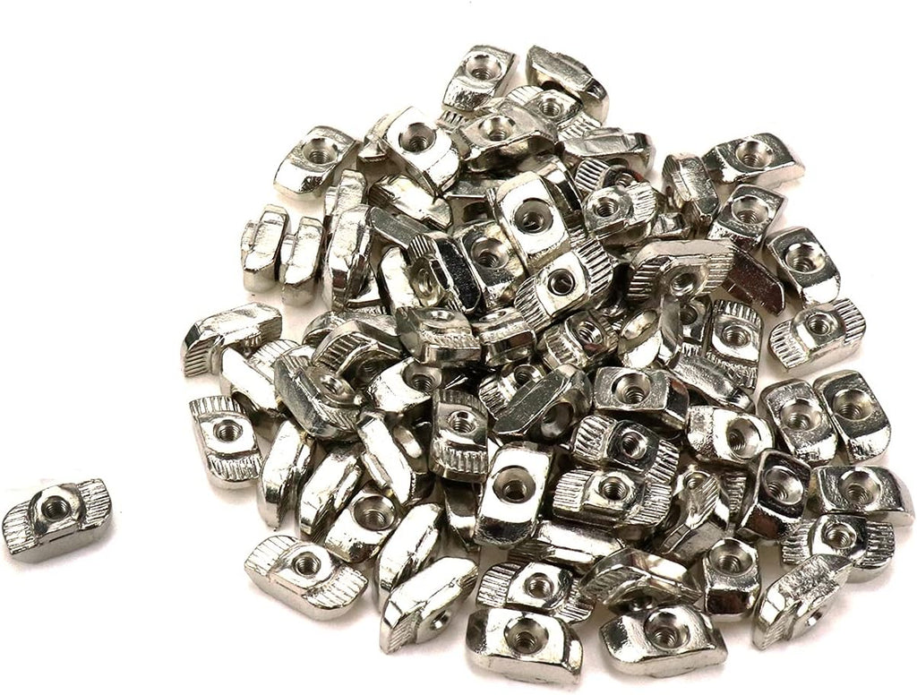 100Pcs 3030 Series Sliding M3 T Slot Nut Hammer Head Fastener Nut