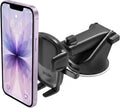 Easy One Touch Signature Dashboard & Windshield Universal Car Mount Phone Holder Desk Stand with Suction Cup Base and