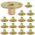16 Pcs 3/8"-16 Brad Hole T Nut Screw-in T-Nuts