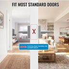 4 Pack Dummy Door Handles, Closets, French Double Doors Levers Knobs