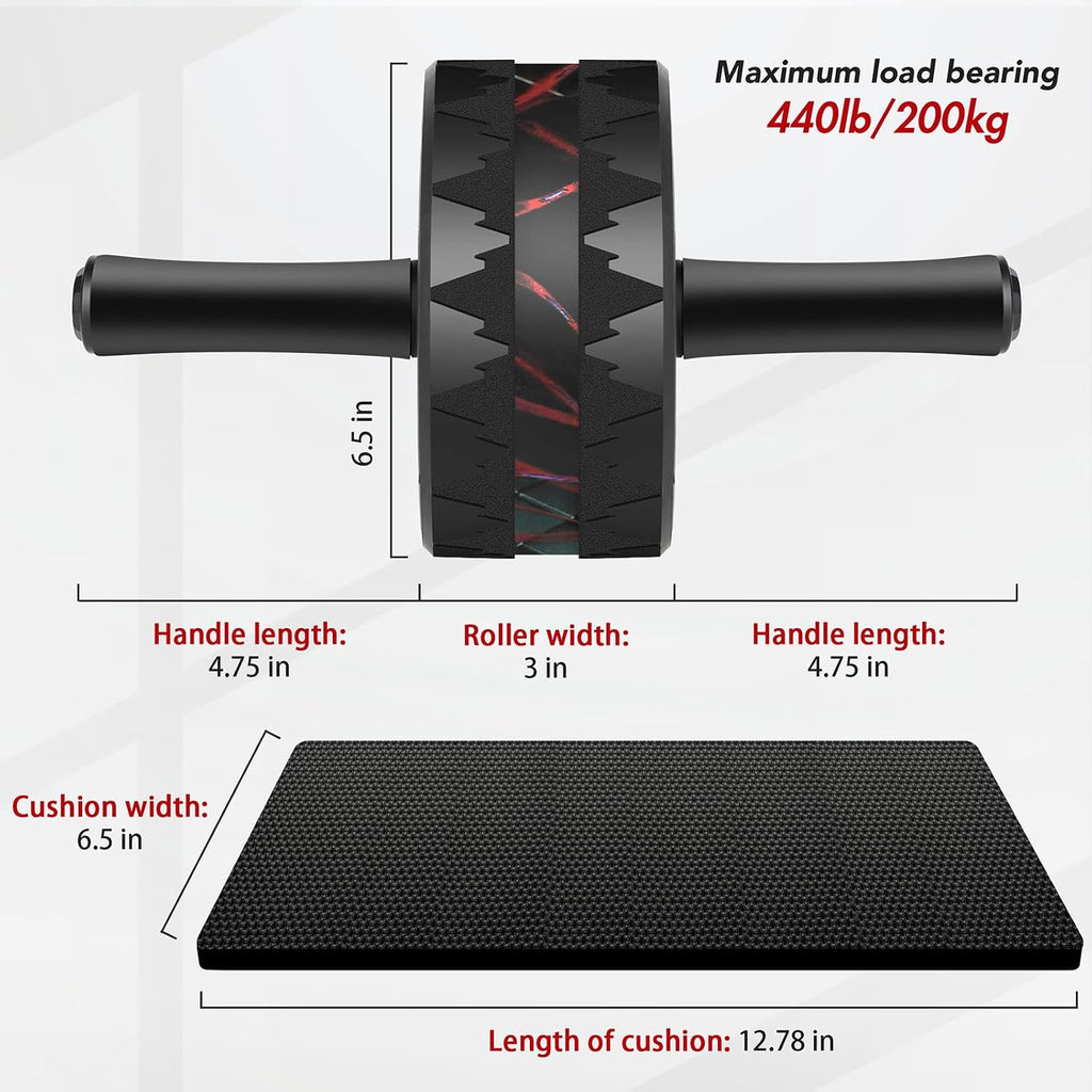 AB Roller Wheel - Ab Roller for Abdominal Workout and Core Strength Training, Portable Ab Wheel Roller Exercise for
