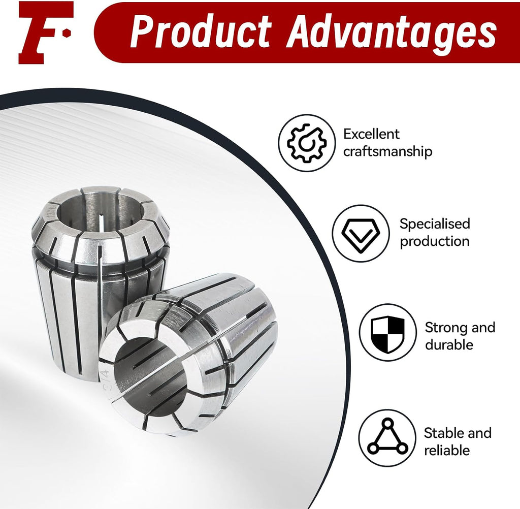 findmall ER32 1/16-13/16 Inch Collet Set 25Pcs