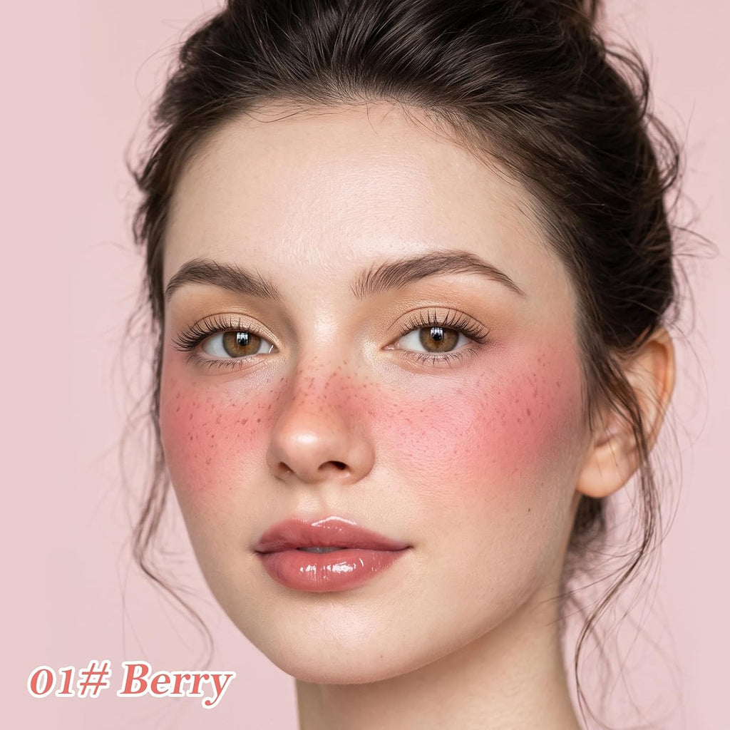 Sunscreen Blush Stick for Cheek & Lip SPF 50 Blendable Cream Color Balm, 01