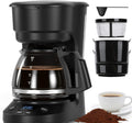 5 Cup Programmable Drip Coffee Maker, 24H Delay Brew, 2H Keep Warm & Auto Shut Off, Pause & Serve, Reusable Filter