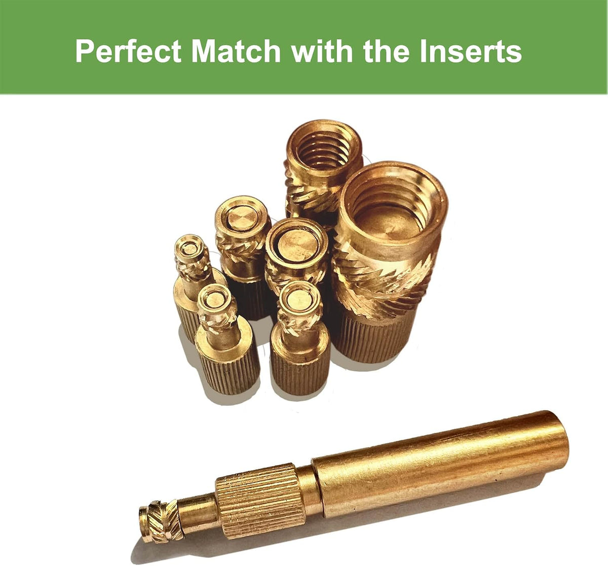 60W Digital Soldering Iron Heat Set Insert Tool with Extra Soldering Tips and Heat Set Insert Tips