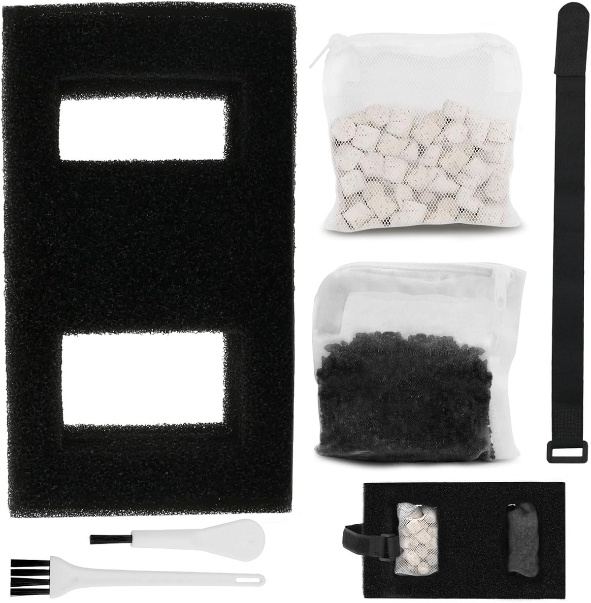 Aquarium Filter Media Set for Fluval SPEC, EVO Betta Flex Desktop Aquarium