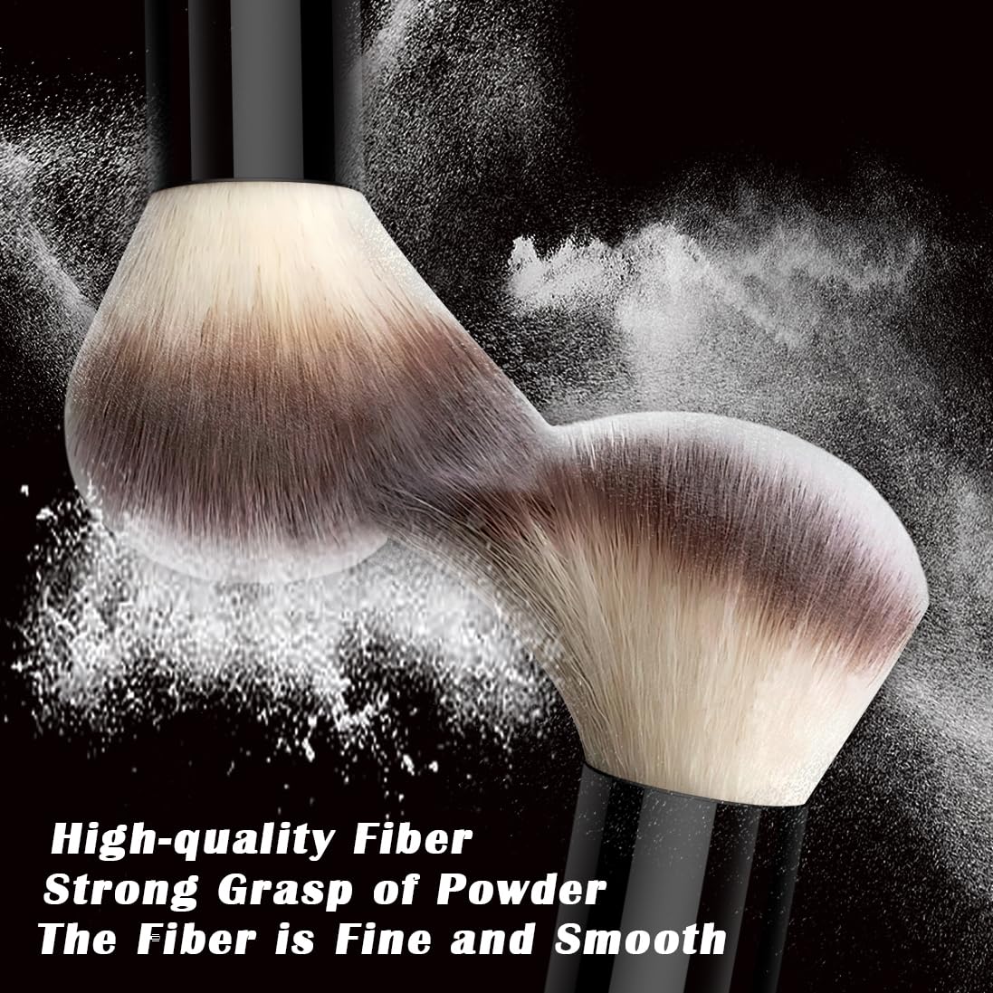 57Pcs Black Makeup Brushes Set Professional with Case Premium Synthetic for Foundation Concealer Blush Eye Shadow
