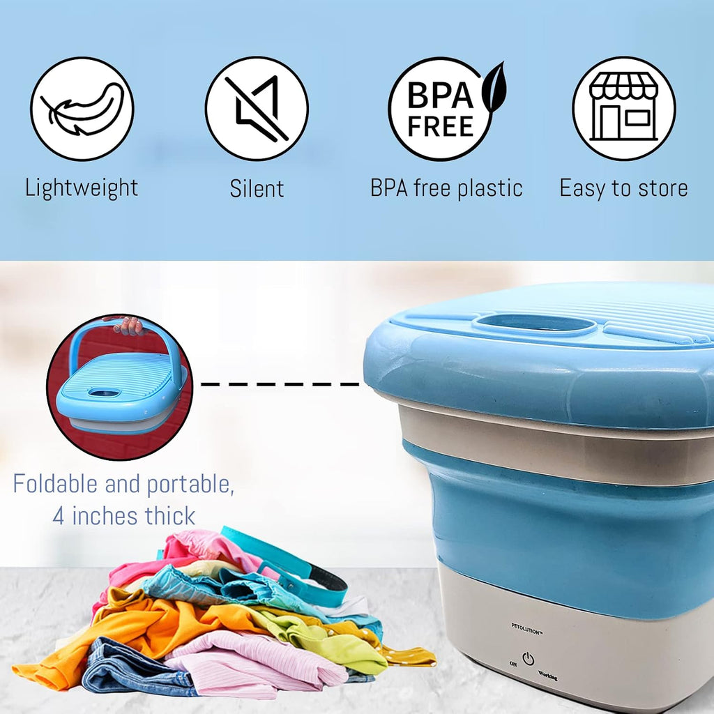 Mini Portable Washing Machine - Folding Washing Machine - Bucket Washer for Clothes Laundry- Collapsible Washing