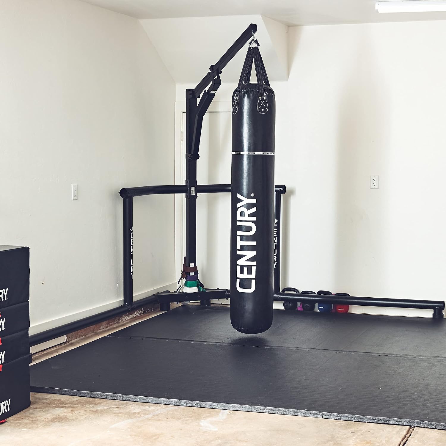 Corner Man Hanger (2 Box Item) Hanging Training Bag, Steel Frame Compatible with Heavy Bags 100 Pounds or Less for