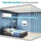 Mini Split AC/Heating System, 18000 BTU, 19 SEER2 208-230V
