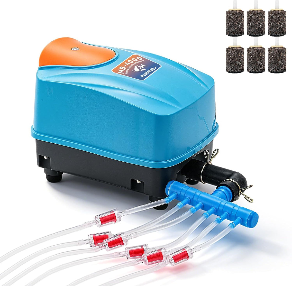Aquarium Air Pump 110V, Powerful 475GPH Pond Aerator Quiet