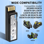 for Zebra DS3600 Battery Replacement DS3678 Barcode Scanner