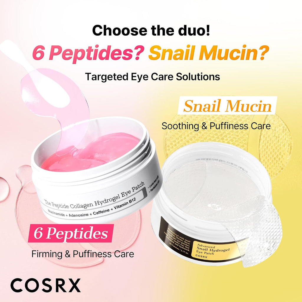 Snail Mucin Peptide Under Eye Cream for Anti-aging, 0.84 oz | 73.7% Snail Mucin, 5X Peptide and Niacinamide, Eye