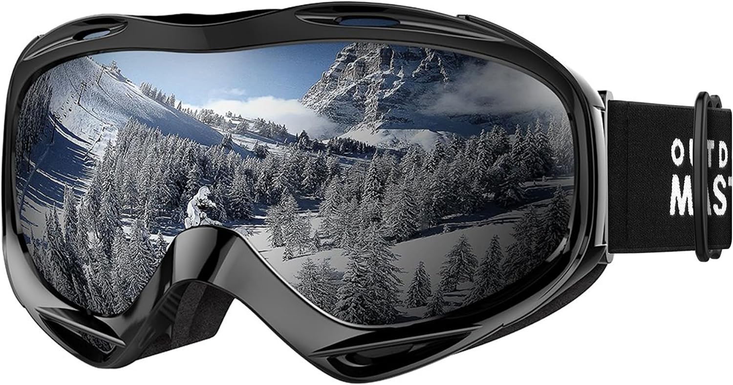 OTG Ski Goggles, Snowboard Goggles for Men, Women & Youth | Over Glasses Ski Goggles with Anti-fog UV400 Protection