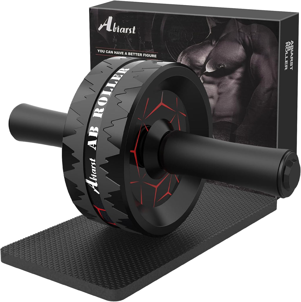 Ab Roller Wheel, Abs Workout Equipment for Abdominal & Core Strength Training, Home Gym Exercise Wheels for Men