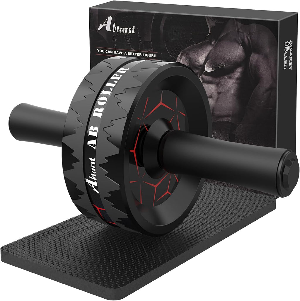 Ab Roller Wheel, Abs Workout Equipment for Abdominal & Core Strength Training, Home Gym Exercise Wheels for Men