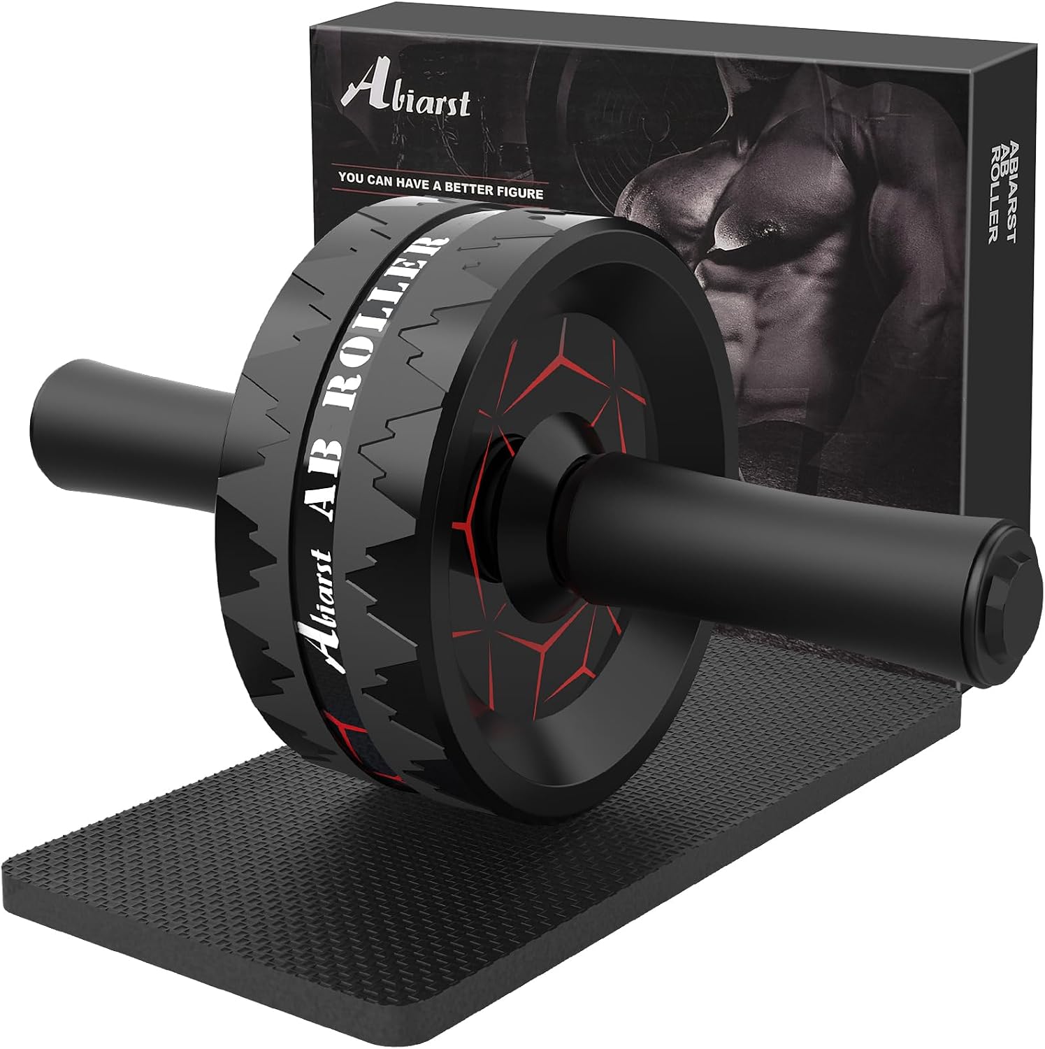 Ab Roller Wheel, Abs Workout Equipment for Abdominal & Core Strength Training, Home Gym Exercise Wheels for Men
