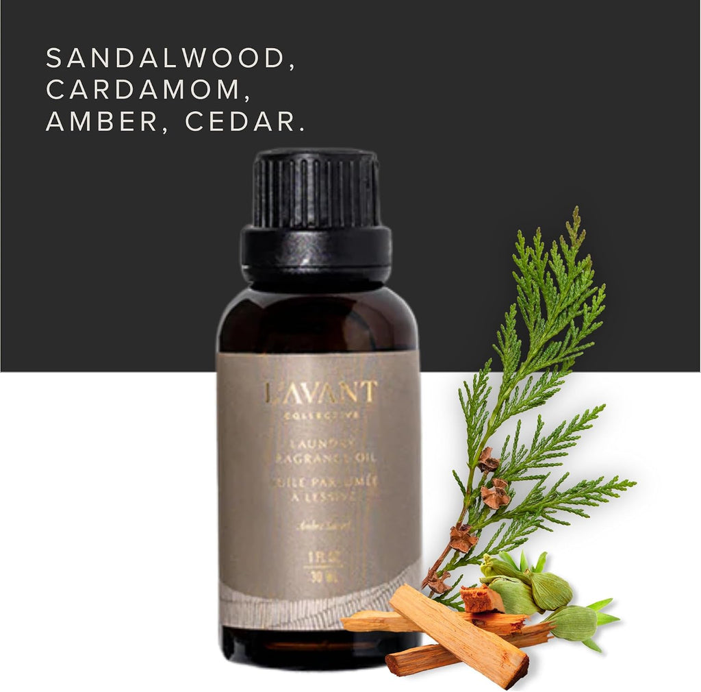 Laundry Oil 1oz, Dryer Ball Scent Booster, Ambre Santal