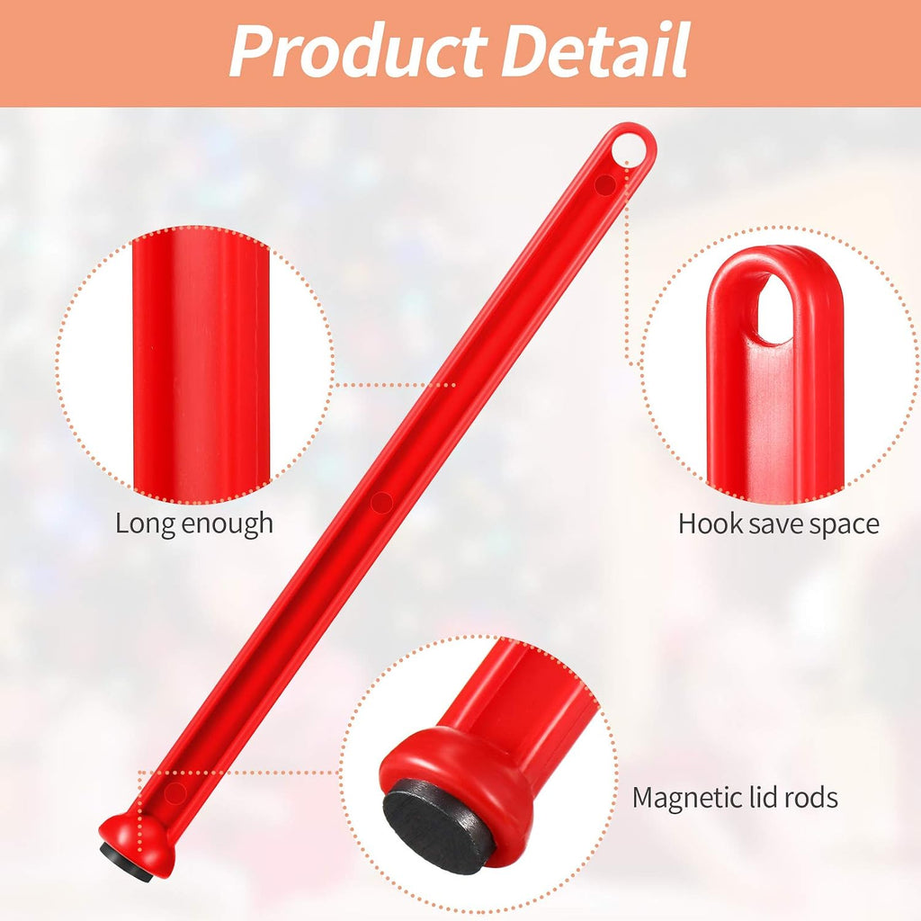4 Packs Canning Magnetic Lid Lifter Magnet Tool Magnetic Lid Wand Supplies for Home Canning of Preserving Fruits and