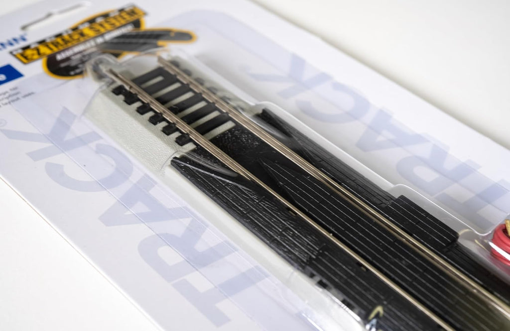 Trains 9" Straight Terminal Rerailer W/Wire NS Rail Road HO Scale | Snap-Fit E-Z Track, 9” Straight Terminal Rerailer