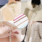 20 Yards Elastic Button Ribbon Trim Loop Braid Fringe Tassel Black White Buttonhole Bridal Loops Lace Bulk Webbing
