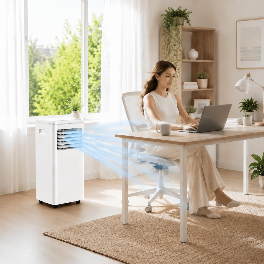 Portable Air Conditioners, Air Conditioners 10,000 BTU 4-in-1 Quiet AC Unit with Cool, Fan, Dehumidifier, Sleep