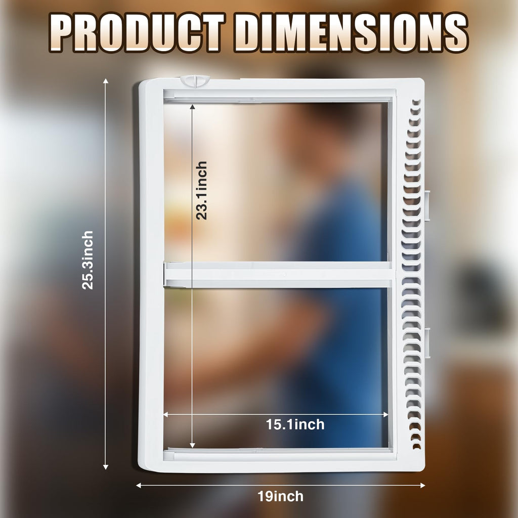 Refrigerator Drawer Shelf Frame Compatible with Frigidaire 240364793