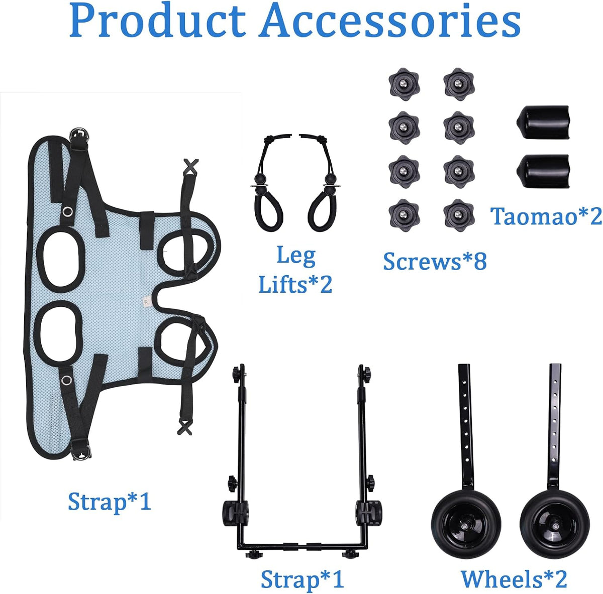 Dog Wheelchair for Back Legs - Adjustable Small Dog Wheelchair