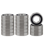 XiKe 6205-2RS Deep Groove Ball Bearing, 25mmx52mmx15mm (2-Pack)