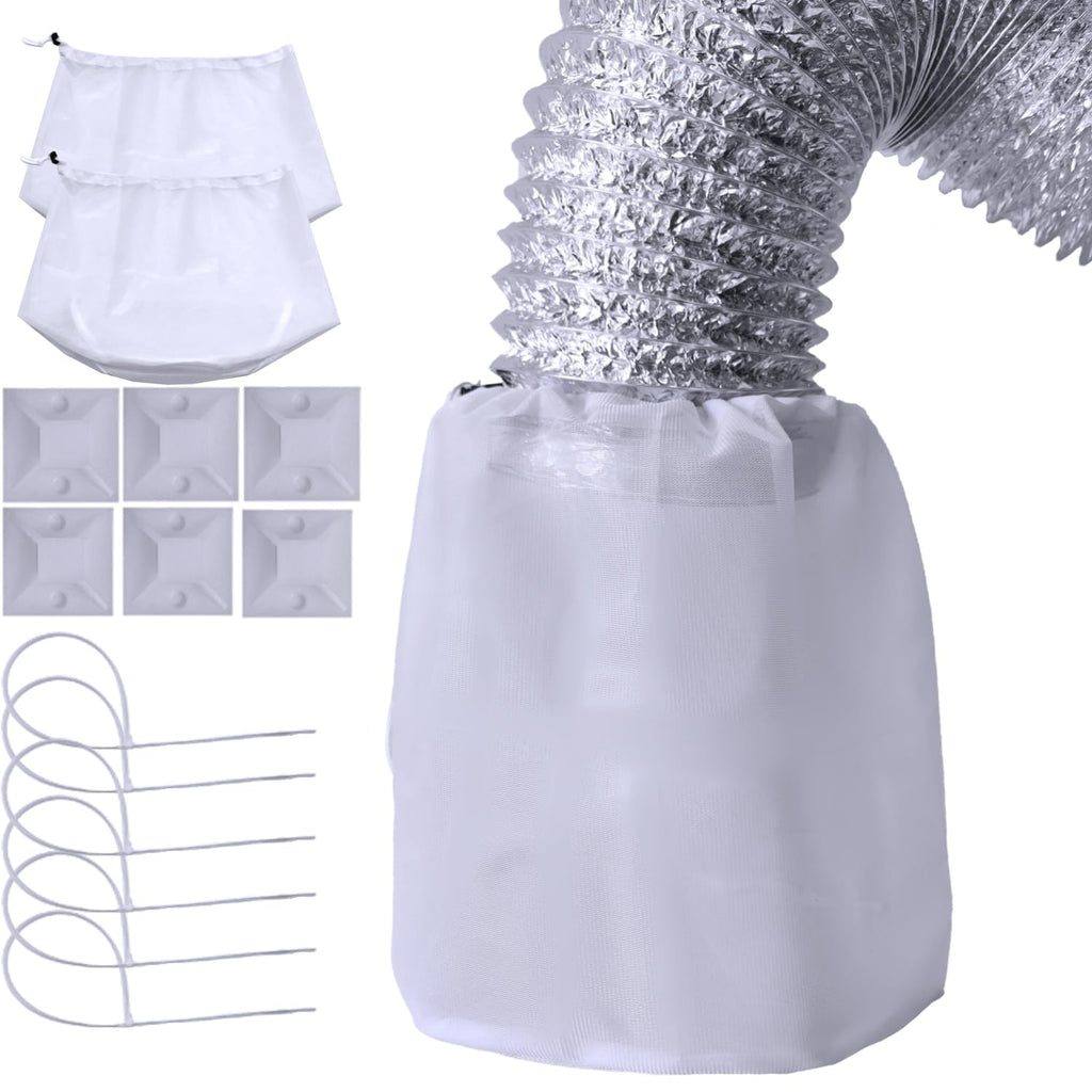 CHENGLAI 3 Pack Dryer Vent Lint Catcher Bags for Capturing Lint and Dust