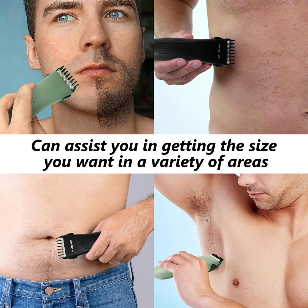 Hair Clipper Guards Guides 8pcs 0.02inch to 0.5Inch(0.5mm-12mm) Fits For Manspot Body Trimmer,Meridian Ball Trimmer