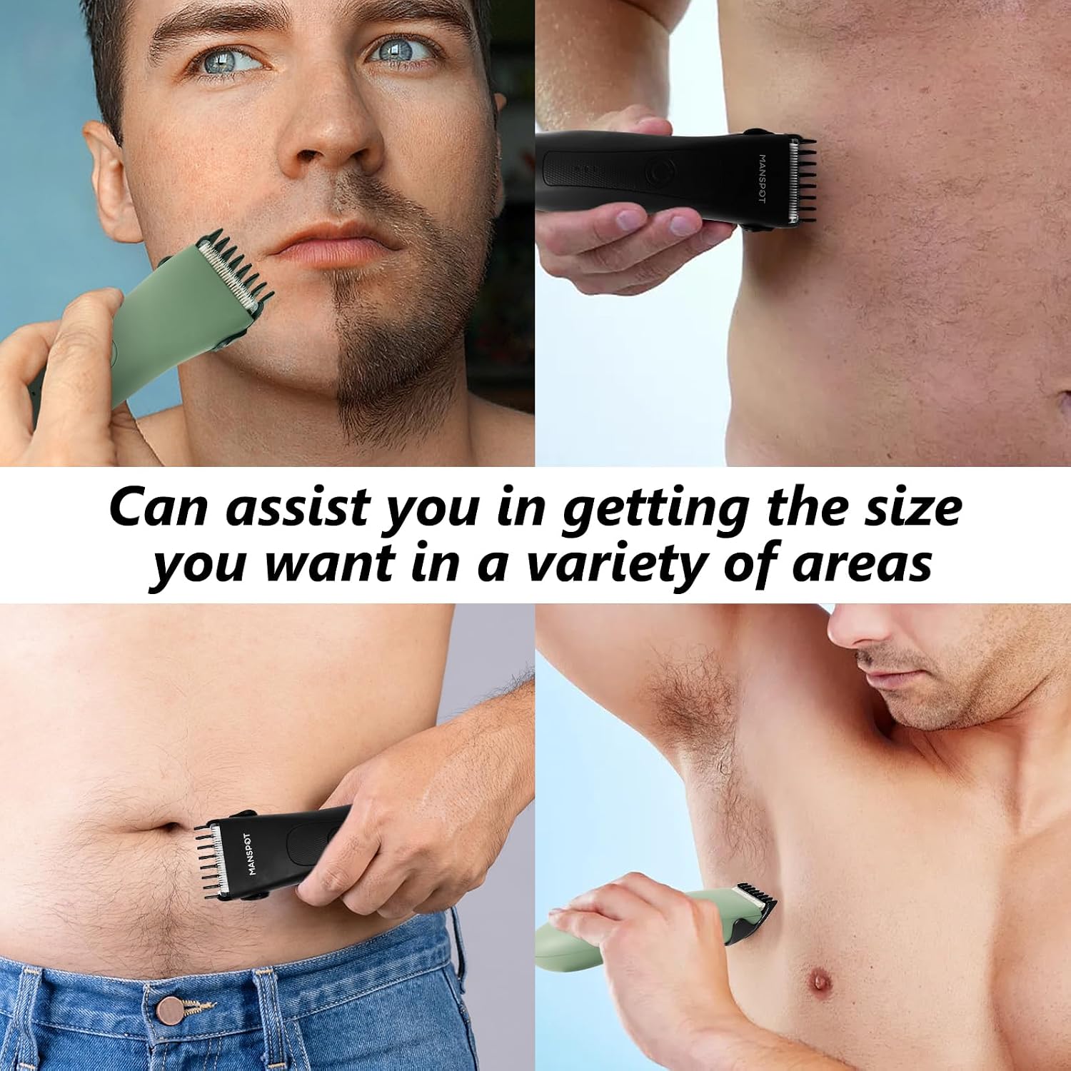 Hair Clipper Guards Guides 8pcs 0.02inch to 0.5Inch(0.5mm-12mm) Fits For Manspot Body Trimmer,Meridian Ball Trimmer
