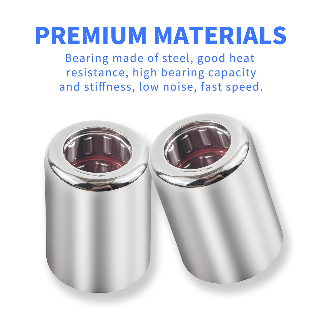 Skweawert 2Pcs RCB081214 Needle Roller Bearings One Way Bearing 1/2-inch ID x 3/4-inch OD x 7/8-inch Width