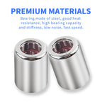 Skweawert 2Pcs RCB081214 Needle Roller Bearings One Way Bearing 1/2-inch ID x 3/4-inch OD x 7/8-inch Width