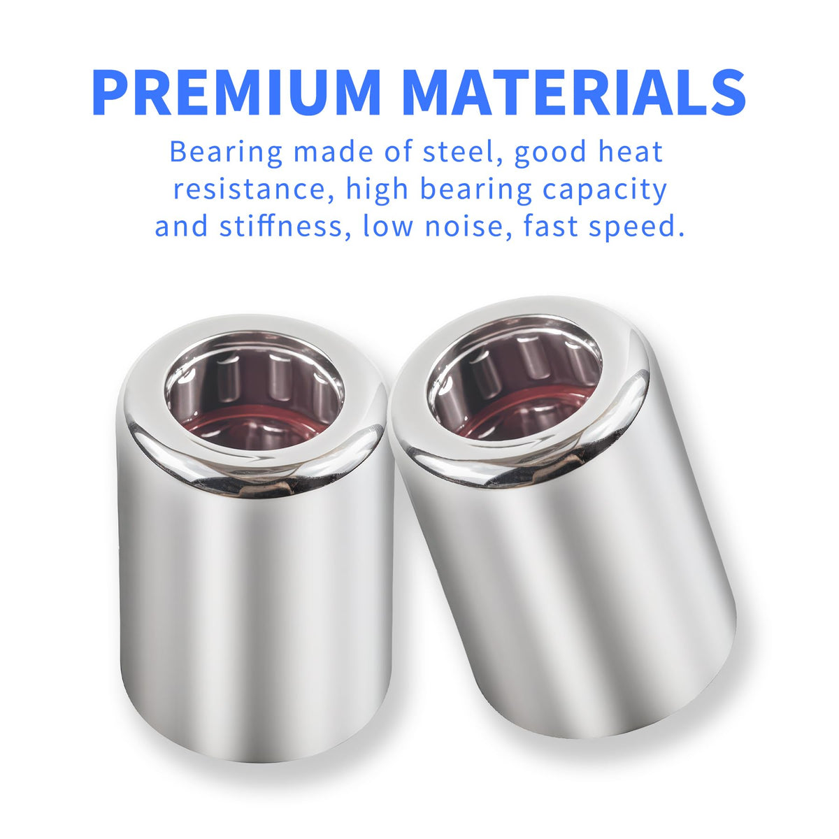 Skweawert 2Pcs RCB081214 Needle Roller Bearings One Way Bearing 1/2-inch ID x 3/4-inch OD x 7/8-inch Width