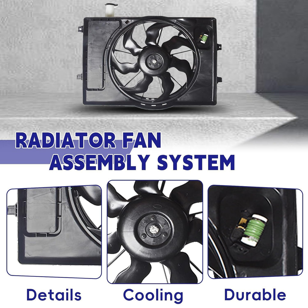 Engine Radiator Cooling Fan Replacement for Elantra 2017-2019