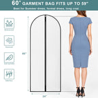Garment Bags for Hanging Clothes, 14 Pack, 60 Inch, Translucent