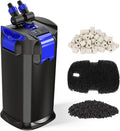Canister Filters,317GPH Self-Priming External Fish Tank Filter