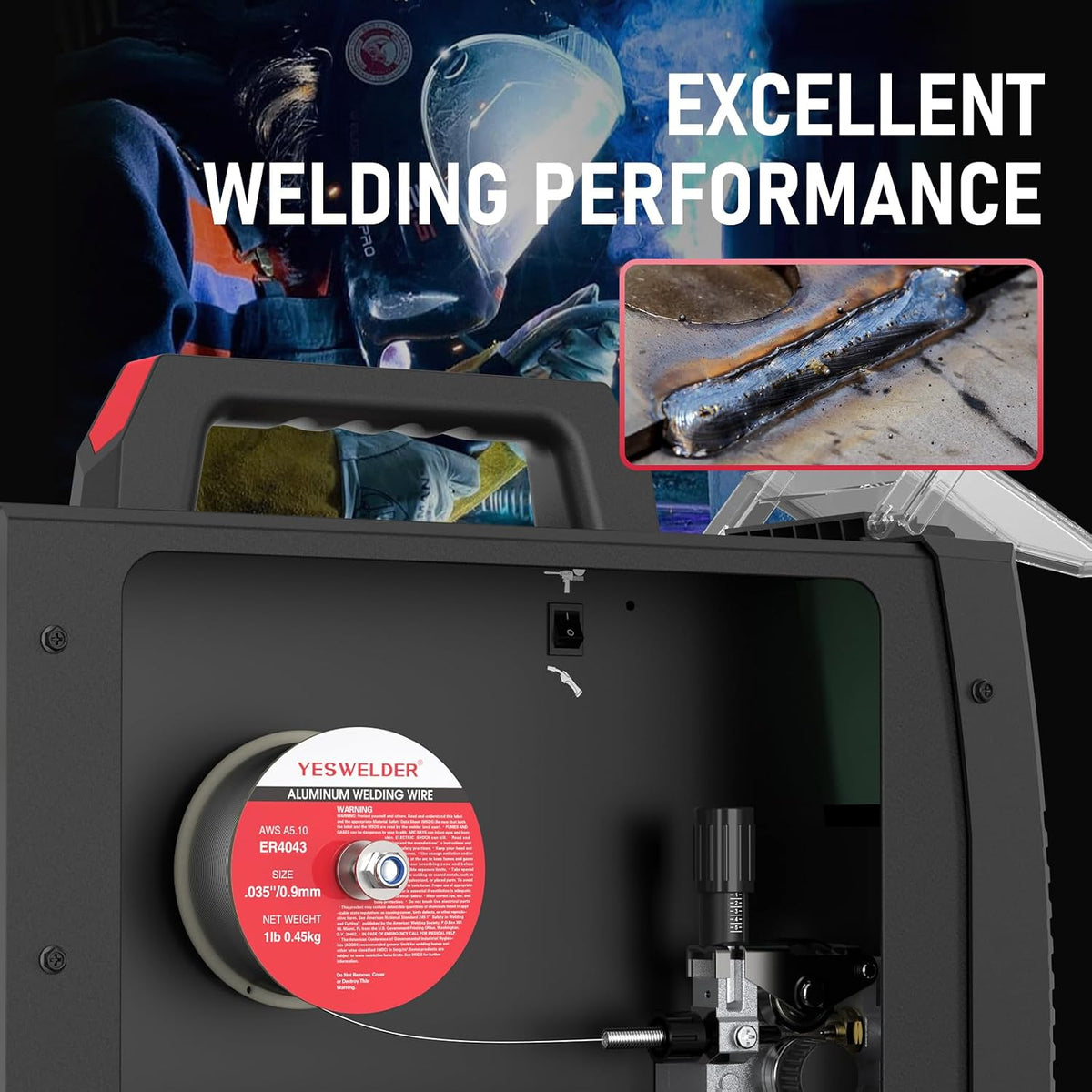 YESWELDER Silicon Aluminum Welding Wire, ER4043