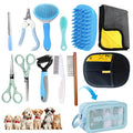 Aglads 12 in 1 Pet Grooming Kit, Dog Grooming Supplies with Self Cleaning Slicker Brush, Dematting Comb, Safety Nail