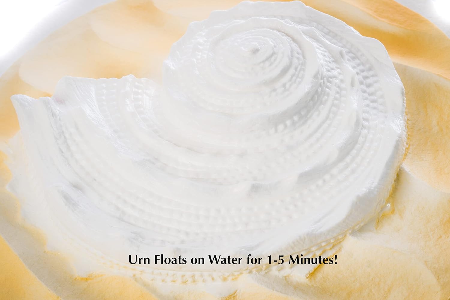 Biodegradable Urn for Scattering Cremated Ashes in Ocean Water, Ground or Sea Burial, Earth Friendly Eco Ashes