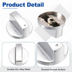uxcell 2Pcs Gas Stove Knob 6mm Cooker Replacement Knobs Angle: 0°