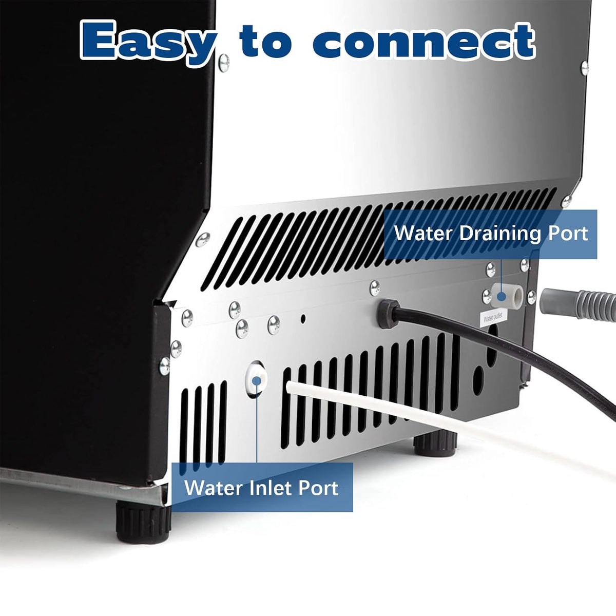 Commercial Ice Maker, 100Lbs/24H Ice Machine with 20Lbs Storage