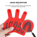 Cattle Ear Tags Numbered 50 Pcs Large Cow Tags Red