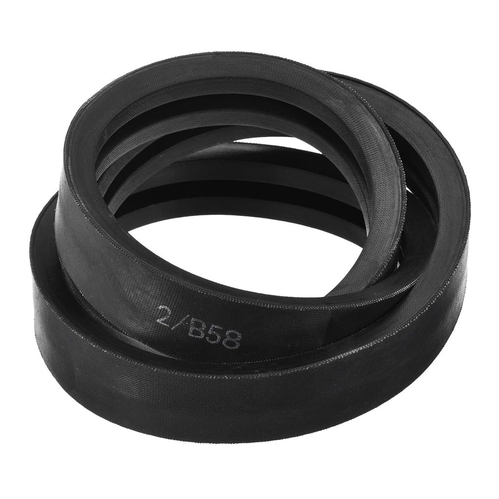 uxcell 2/B58 Classic Wrapped 2 Banded 61" Outer Circ B Profile V-Belt