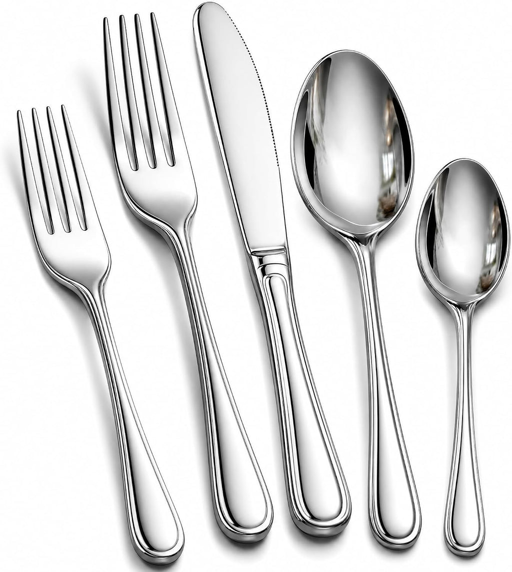 Silverware Set for 8,40 Piece Heavy Duty Cutlery Set